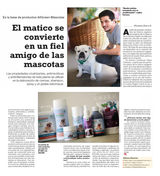 AllGreen en Las Ultimas Noticias