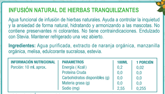 Tisana Tranquilizante de Hierbas 250 ml