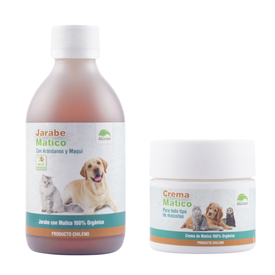 Pack: Jarabe de matico 250 ml + Crema de matico 60 ml