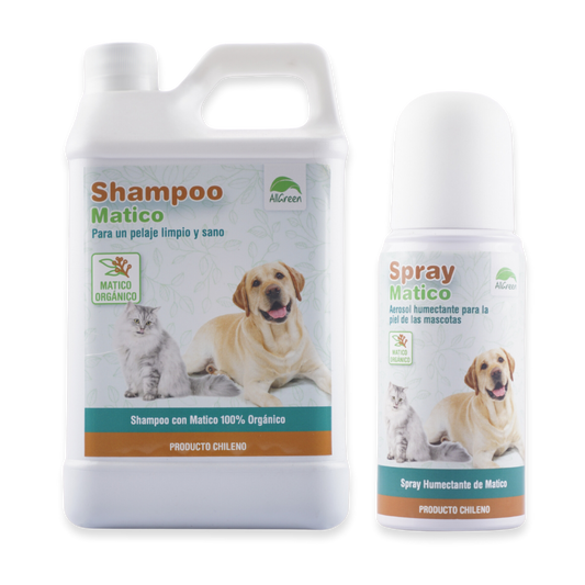 Pack: Shampoo Matico 1 Lt+ Spray de Matico 150 ml