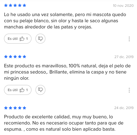 Shampoo de Matico orgánico 1 litro