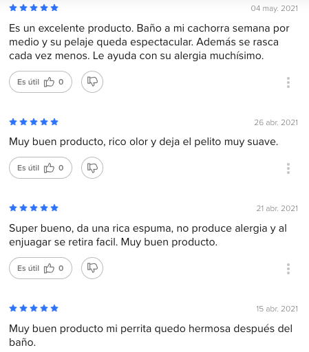 Shampoo de Matico orgánico 1 litro