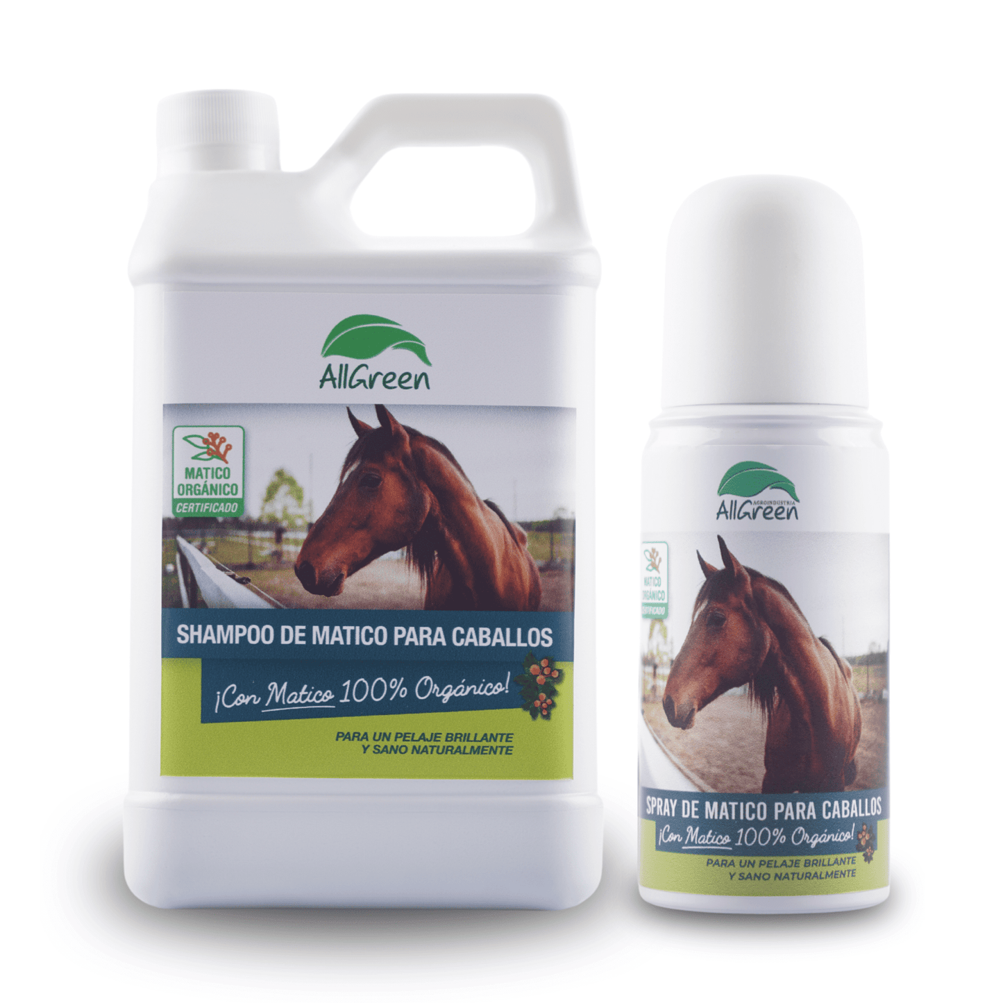 Pack : Shampoo 1 Lt Caballo + Spray Matico Caballo 150 Ml