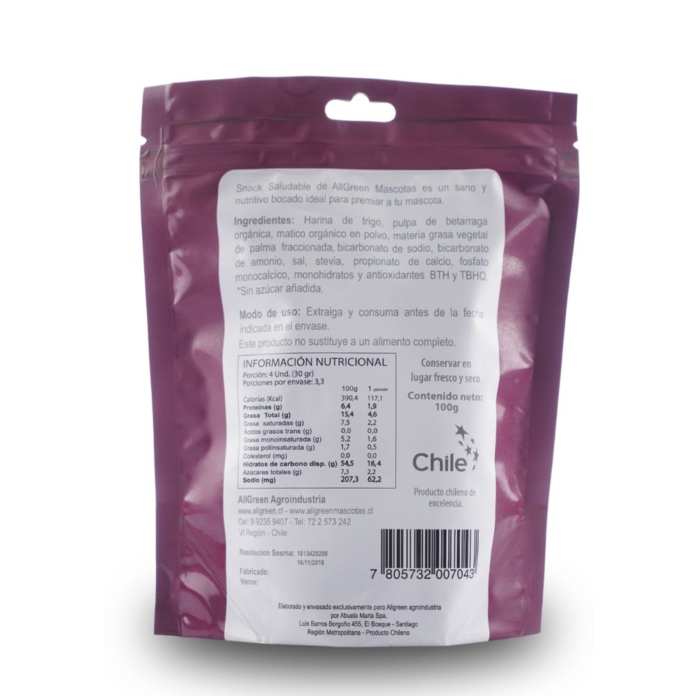 Snack Saludable Matico – Betarraga 100 grs
