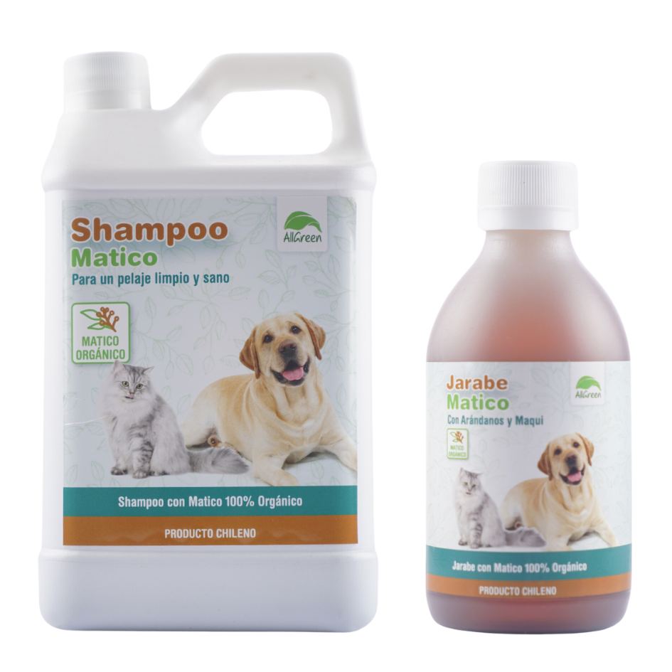 Pack: Shampoo Matico 1 Litro + Jarabe de Matico 250 ML