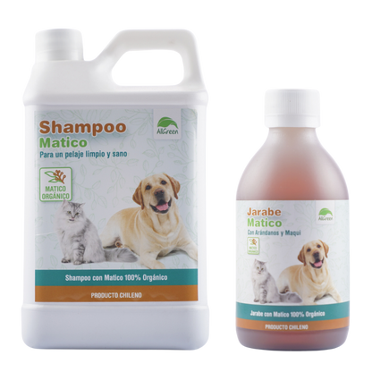 Pack: Shampoo Matico 1 Litro + Jarabe de Matico 250 ML